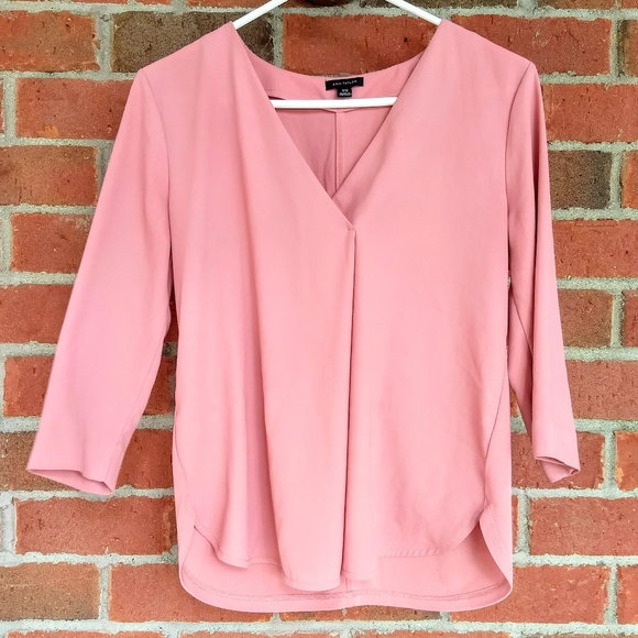 Ann Taylor Tops - Ann Taylor Mauve Blush Blouse